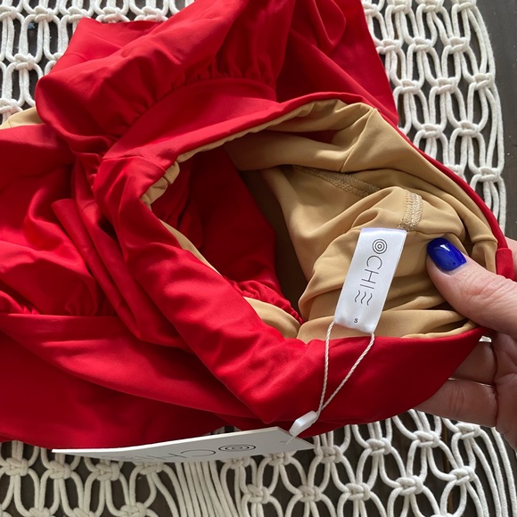 NWT Ochie Las Cuevas ruffled bikini top - Picture 6 of 6